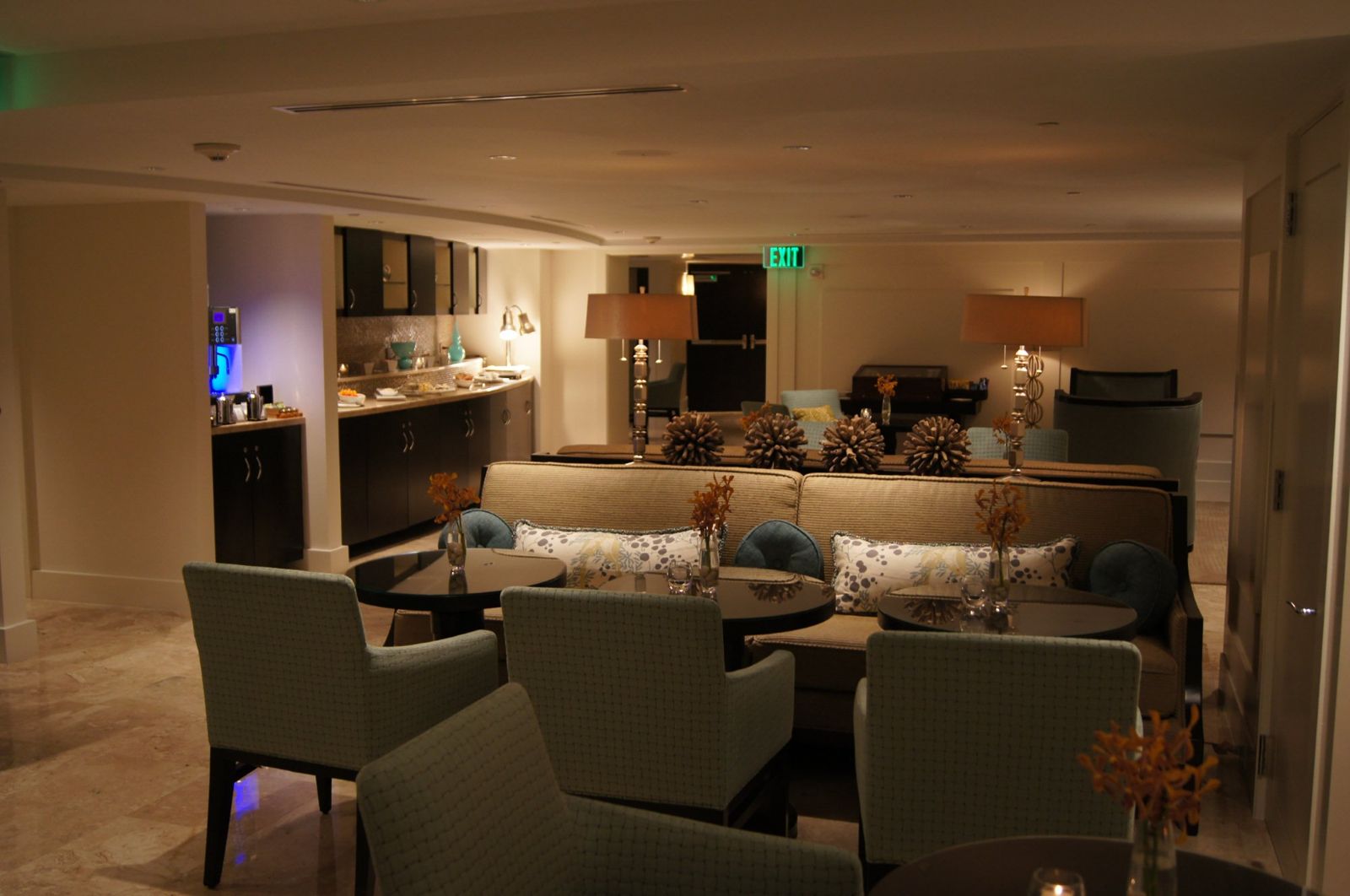 Hotel club lounge
